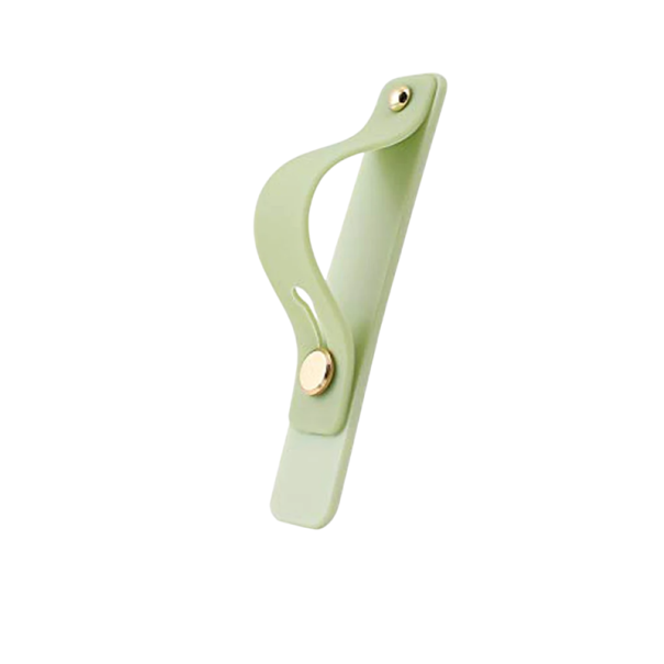 Suport de telefon autoadeziv cu curea elastică. Suport universal pentru carcasa din spate a telefonului. Prindere confortabilă. Accesorii mobile. verde