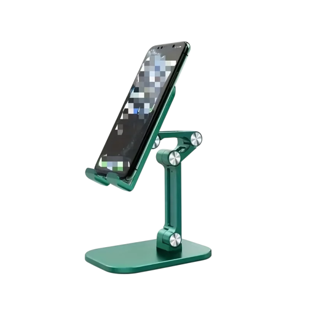 Suport de telefon mobil pliabil reglabil pentru birou, suport compact pentru birou, suport universal pentru smartphone verde