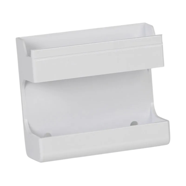 Suport organizator de perete multifuncțional pentru telecomenzi și telefoane mobile Organizator practic acasă 97 x 36 x 86 mm alb