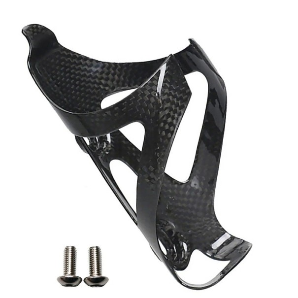 Suport pentru bidon de bicicletă din carbon, ultra ușor, negru, cu diametru de 75 mm, accesorii sport pentru ciclism Negru lucios