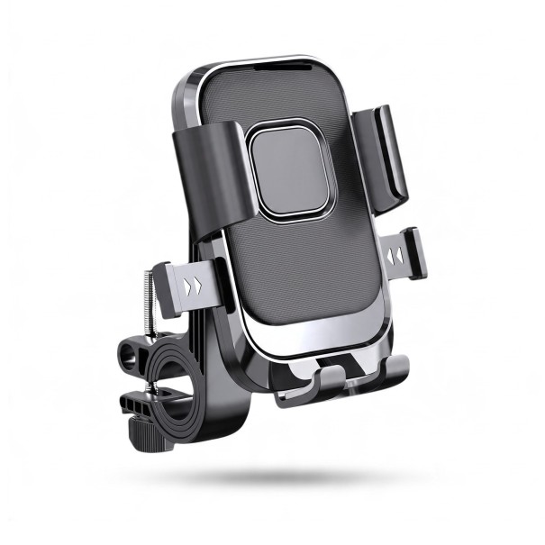 Suport pentru telefon pe ghidonul motocicletei și bicicletei cu sistem de blocare rapid Oprire 360° Cu bilă pentru telefoane de 4,7–7,1 inch Plastic 1