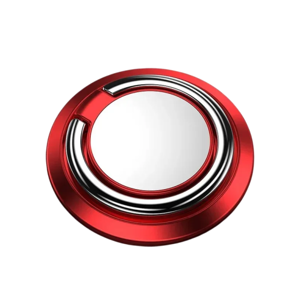 Suport rotativ pentru telefon mobil cu inel de deget Autocolant pe spatele telefonului Element magnetic Rotație la 360° Suport pentru tabletă roșu