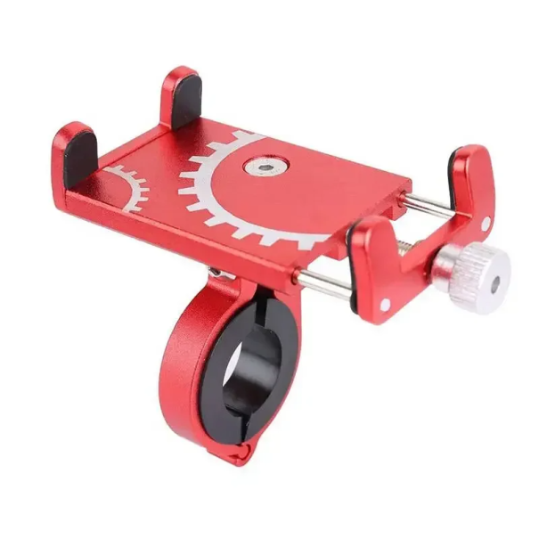 Suport telefon bicicletă 55-95 mm Suport ghidon reglabil 22,2-31,8 mm Suport telefon bicicletă universal Fixare sigură roșu