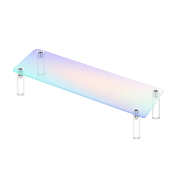 Suporte acrílico 1 nível 30 × 8 × 5 cm organizador rosa para figuras perfumes joias prateleira para exibição de itens colecionáveis 1