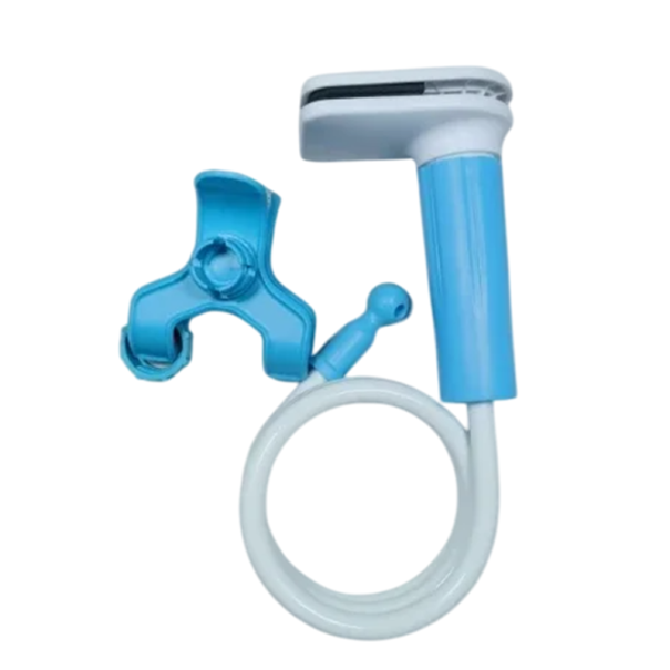 Suporte ajustável em plástico para telemóvel com clipe firme e cabo flexível de 12mm para fácil fixação e manutenção estável azul