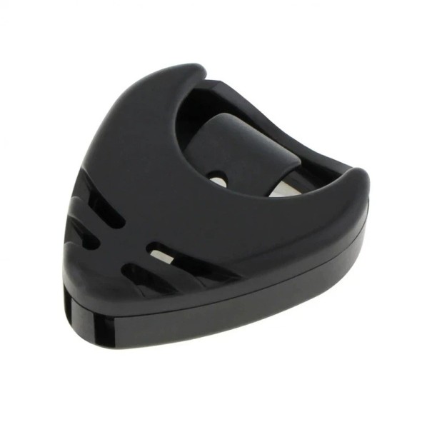 Suporte de plástico para palhetas com estojo prático Suporte preto para guitarra Suporte adesivo para armazenamento confortável de palhetas Acessórios musicais 1