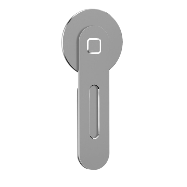 Suporte expansível para notebook e telefone prateado