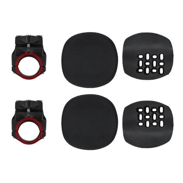 Suporte para apoios de cotovelo para guiadores redondos de bicicleta de exercício conjunto de montagem preto acessórios para treino de fitness 1