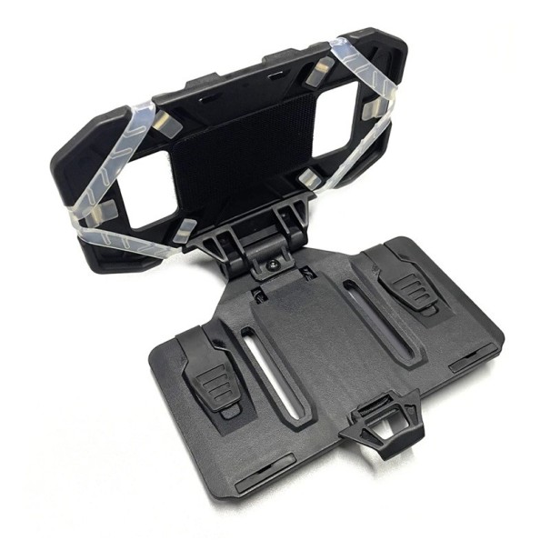 Suporte para telefone 8,9 x 7,15 cm Compatível com coletes tácteis e de caça Estojo resistente Cores neutras Fixação segura Equipamento preto