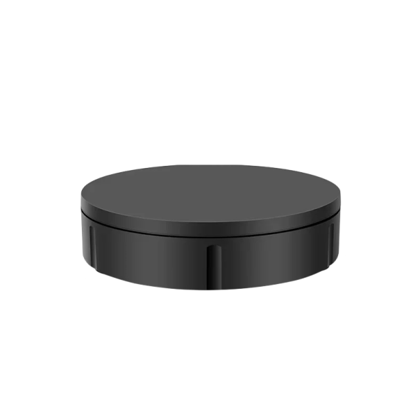 Suporte rotativo eléctrico 360° diâmetro 22 cm altura 6 cm Suporte de apresentação rotativo com controlo remoto Suporte motorizado Alimentação preto