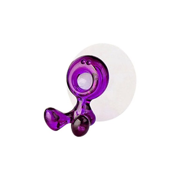 Support de brosse à dents violet