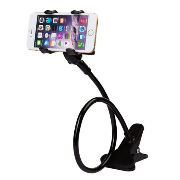 Support de bureau flexible pour mobile noir