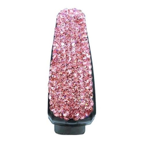 Support de lunettes de voiture avec paillettes rose