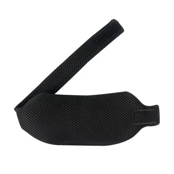Support de menton contre le ronflement Orthèse cervicale réglable Bandage de menton contre le ronflement 51 x 9 cm noir