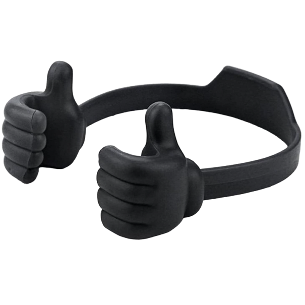 Support de mobile en forme de mains noir
