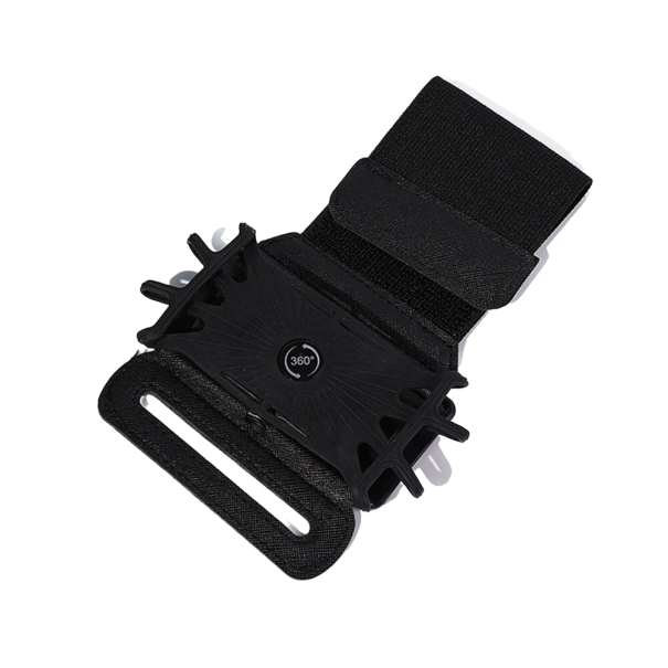 Support de téléphone mobile rotatif pour poignet noir