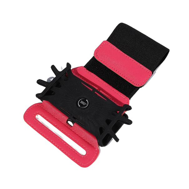 Support de téléphone mobile rotatif pour poignet rouge