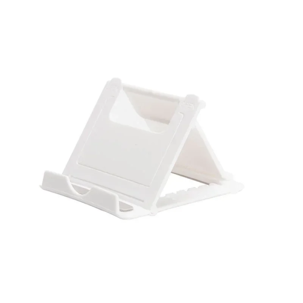 Support de téléphone portable de bureau pliable 8,2 x 7 cm Angle réglable Support de téléphone Support de bureau Compact Bureau à domicile blanc