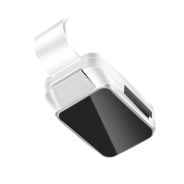 Support de voiture pour lunettes, cartes et billets sur le pare-soleil en plastique ABS rigide, noir ou blanc, installation facile, utilisation pratique blanc