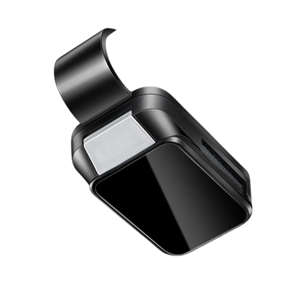 Support de voiture pour lunettes, cartes et billets sur le pare-soleil en plastique ABS rigide, noir ou blanc, installation facile, utilisation pratique noir