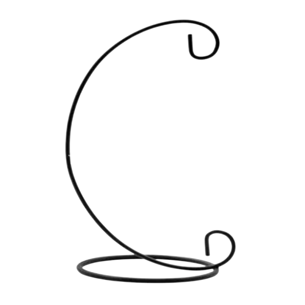 Support en fer pour chandelier ou lanterne support en arc 9,7 × 23 cm support métallique noir pour décoration suspendue d'intérieur 1