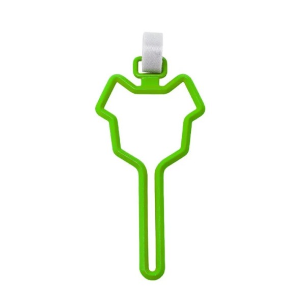 Support en plastique pour sacs à crottes de chien 13x6 cm Clip mains libres pour laisses et sacs Distributeur portable pour les promenades et le nettoyage après les animaux de compagnie vert