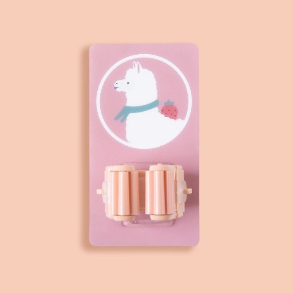 Support mural pour balais C1165 rose