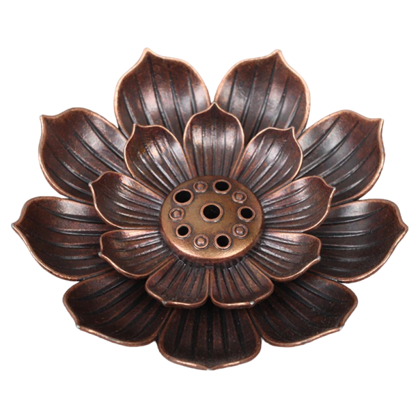 Support pour bâtonnets d'encens en forme de lotus 1