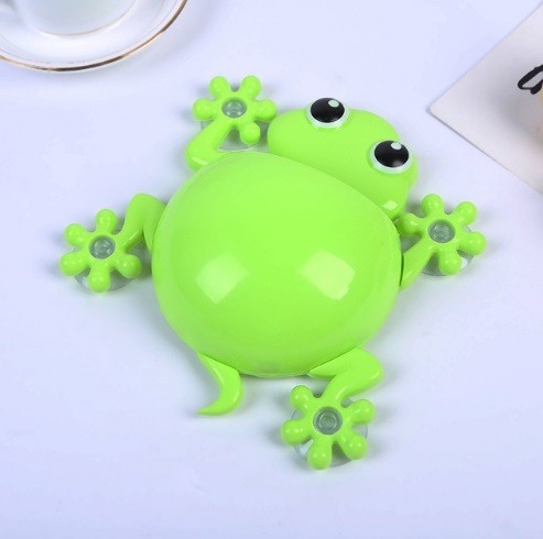 Support pour brosses à dents en forme de grenouille J2508 vert