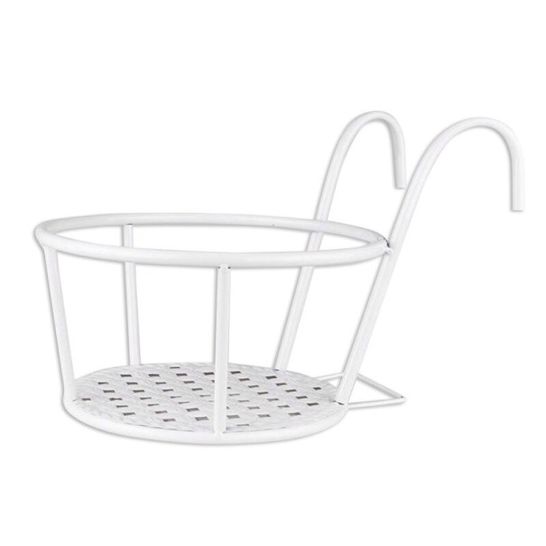 Support suspendu pour plantes blanc