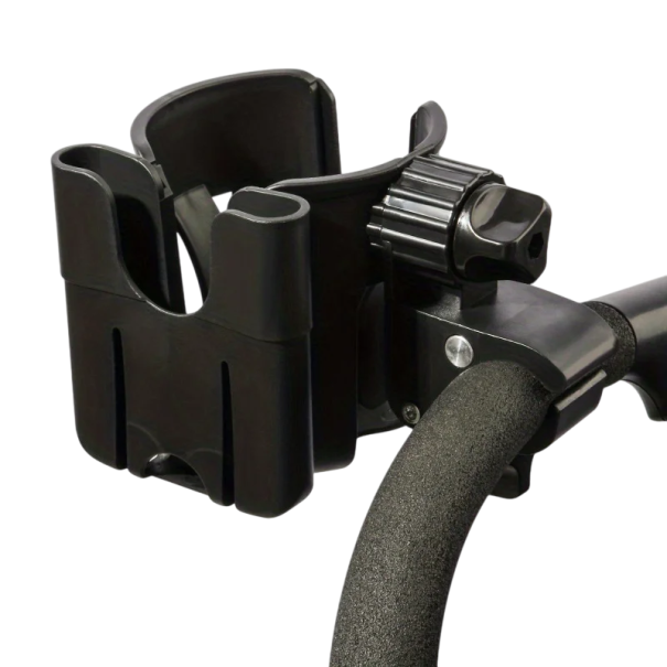 Support universel 2 en 1 pour bouteille et téléphone pour poussette Support multifonction rotatif pour boisson et téléphone mobile Support réglable noir