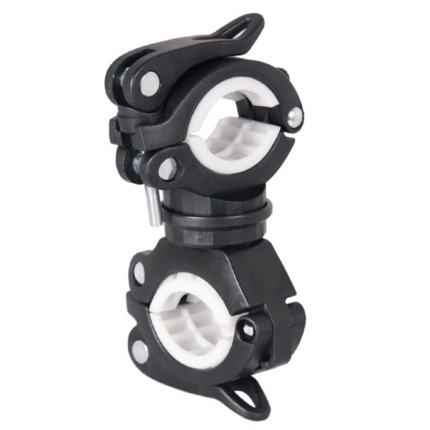 Support universel de lumière pour vélo blanc