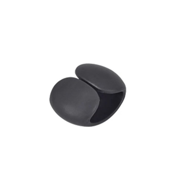 Supporti adesivi in silicone per cavi set da 6 pezzi in vari colori per l'organizzazione dei cavi nero