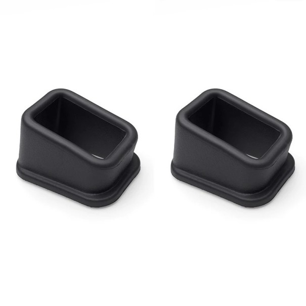 Supporti per fibbie di sicurezza per auto 2 pz supporto in silicone antiscivolo slot 4,2 × 7,3 × 5,1 cm accessori per interni nero