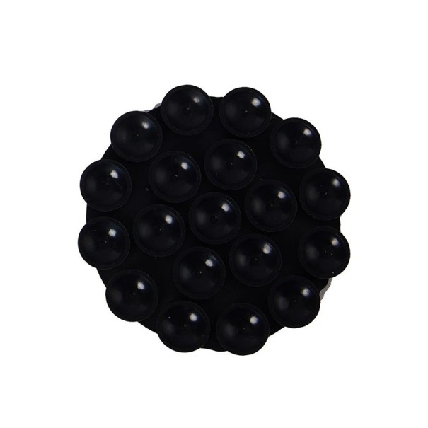 Supporto a ventosa in silicone doppia faccia da 7 cm Supporto adesivo per telefono cellulare per auto Ufficio e casa Supporto universale per telefono nero