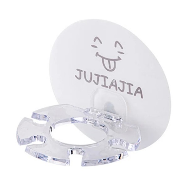 Supporto da parete autoadesivo per spazzolino da denti e dentifricio Smile Senza foratura Organizzatore da bagno impermeabile Fissaggio stabile 1