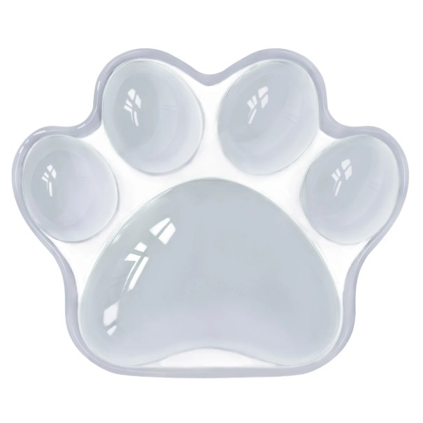 Supporto ergonomico per polso per mouse 120 x 102 x 20 mm Forma di zampa di gatto Riempimento in silicone Design colorato Comfort durante il lavoro e il gioco grigio