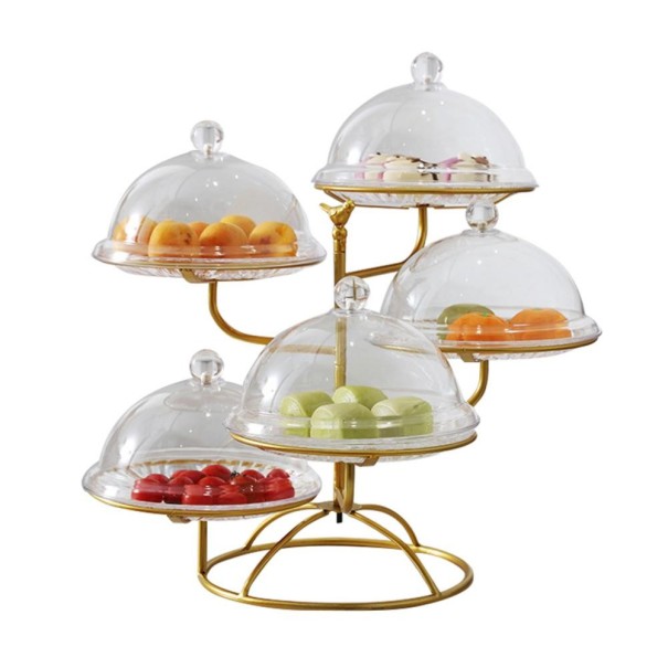 Supporto in ferro per dolci oro