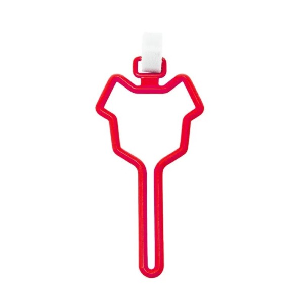 Supporto in plastica per sacchetti di escrementi per cani 13x6 cm Clip hands-free per guinzagli e borse Dispenser portatile per passeggiate e pulizia dopo gli animali domestici rosso