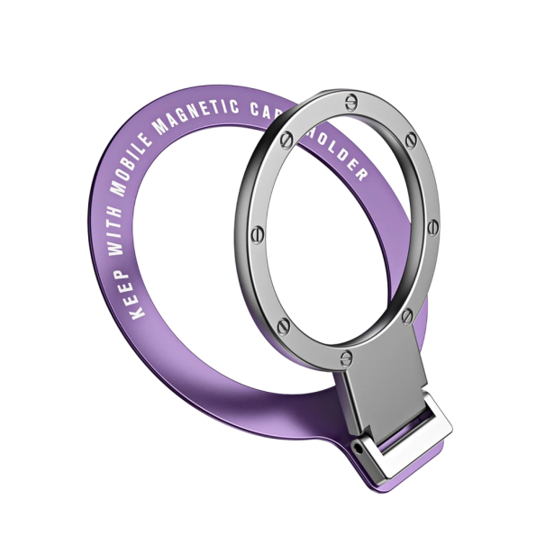 Supporto magnetico circolare pieghevole per auto Universale supporto per telefono Supporto stabile per mobile Soluzione pratica per la guida viola