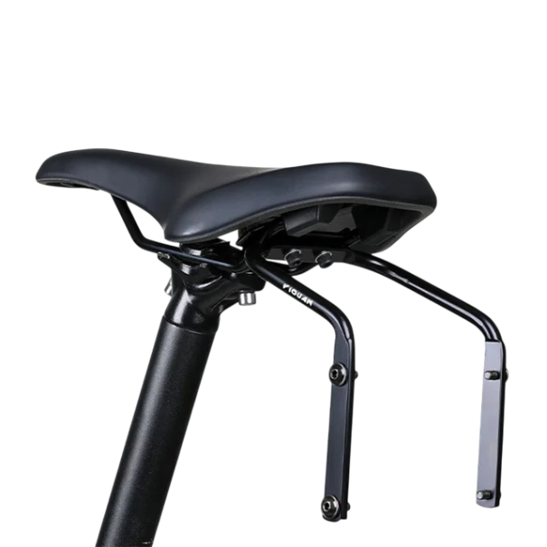 Supporto per bicicletta in metallo 12 x 14 x 11 cm Supporto ciclistico sotto il sedile Montaggio fisso Telaio in alluminio Accessorio sportivo Per biciclette da strada e mountain bike 1