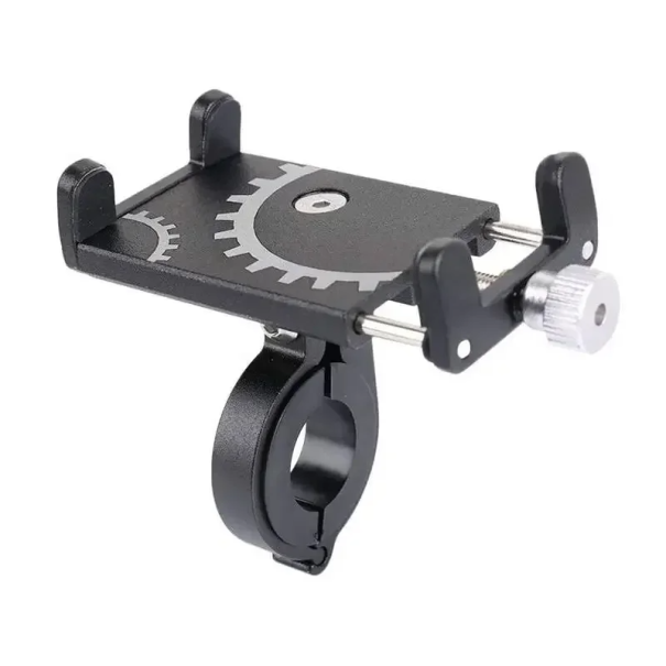 Supporto per cellulare per bicicletta 55–95 mm Supporto regolabile per manubri 22,2–31,8 mm Supporto universale per telefono da bicicletta nero