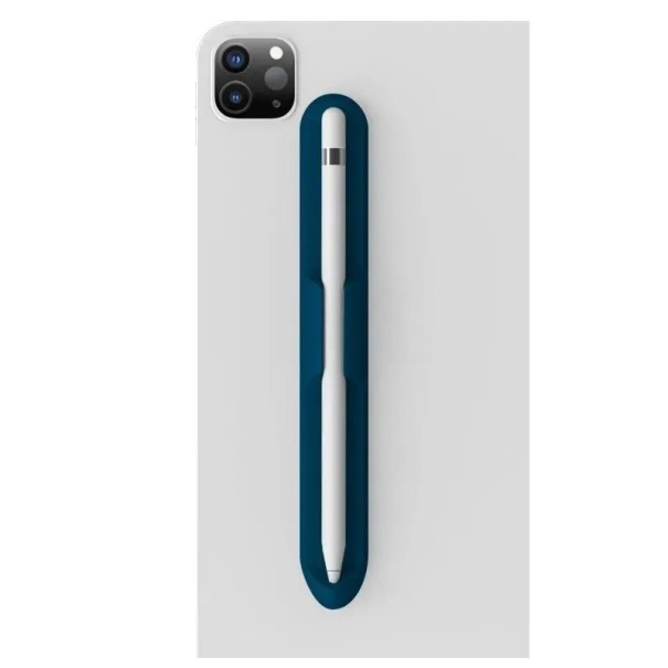 Supporto per matita in silicone Supporto universale per matita Fissaggio della matita alla custodia Per la protezione e la sicura conservazione degli strumenti di scrittura blu