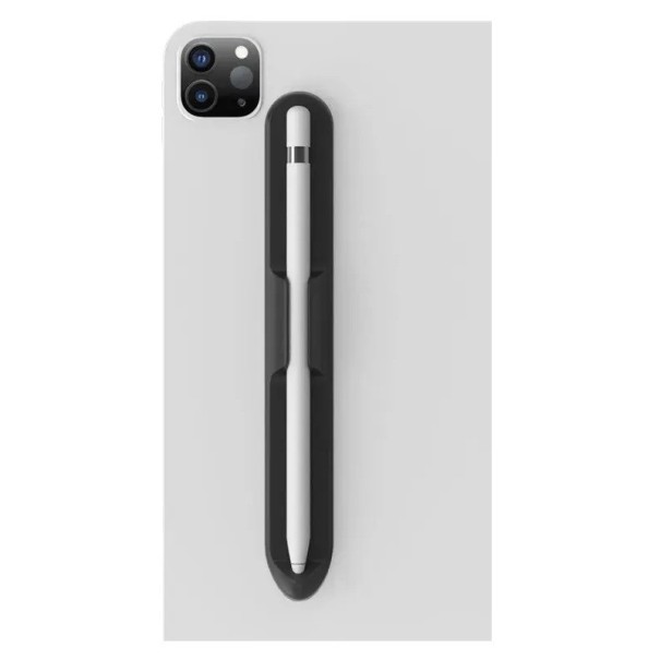 Supporto per matita in silicone Supporto universale per matita Fissaggio della matita alla custodia Per la protezione e la sicura conservazione degli strumenti di scrittura nero