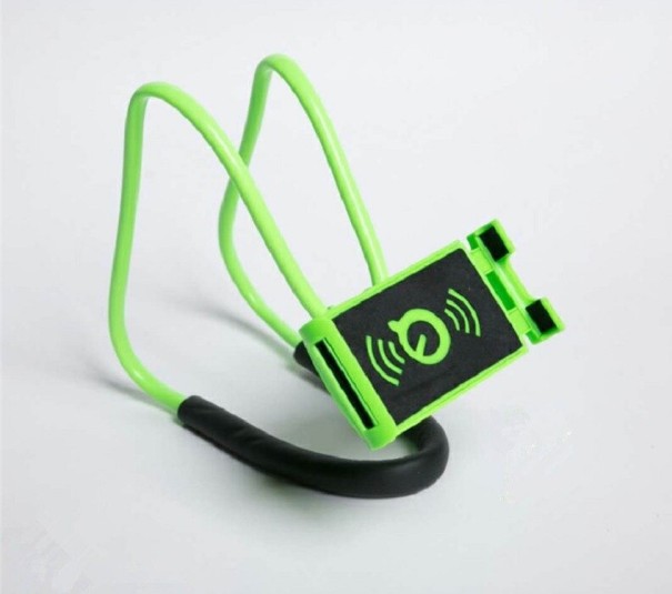 Supporto per tablet / mobile da collo verde
