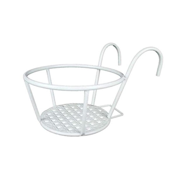 Supporto sospeso per vaso bianco