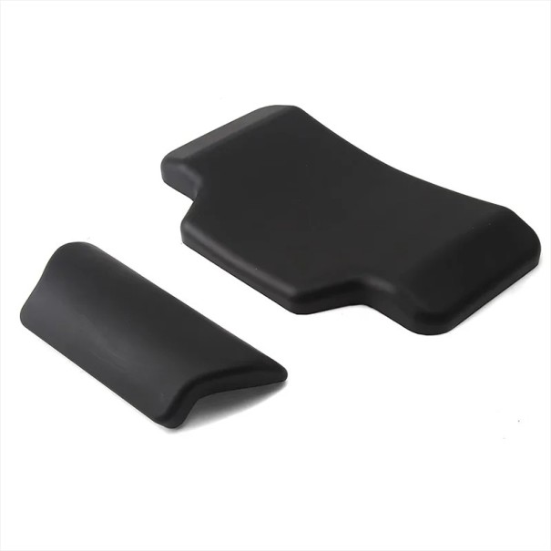 Supporto Universale per Schiena per Moto Cuscino Adesivo Morbido per Valigia Top Case 2 pz Impermeabile Nero 1