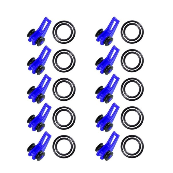 Supports d'appâts 10 pcs bleu