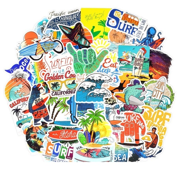 Surfing Stickers 50 pcs E121 1