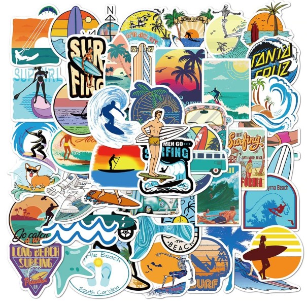 Surfing Stickers 50 pcs E308 1